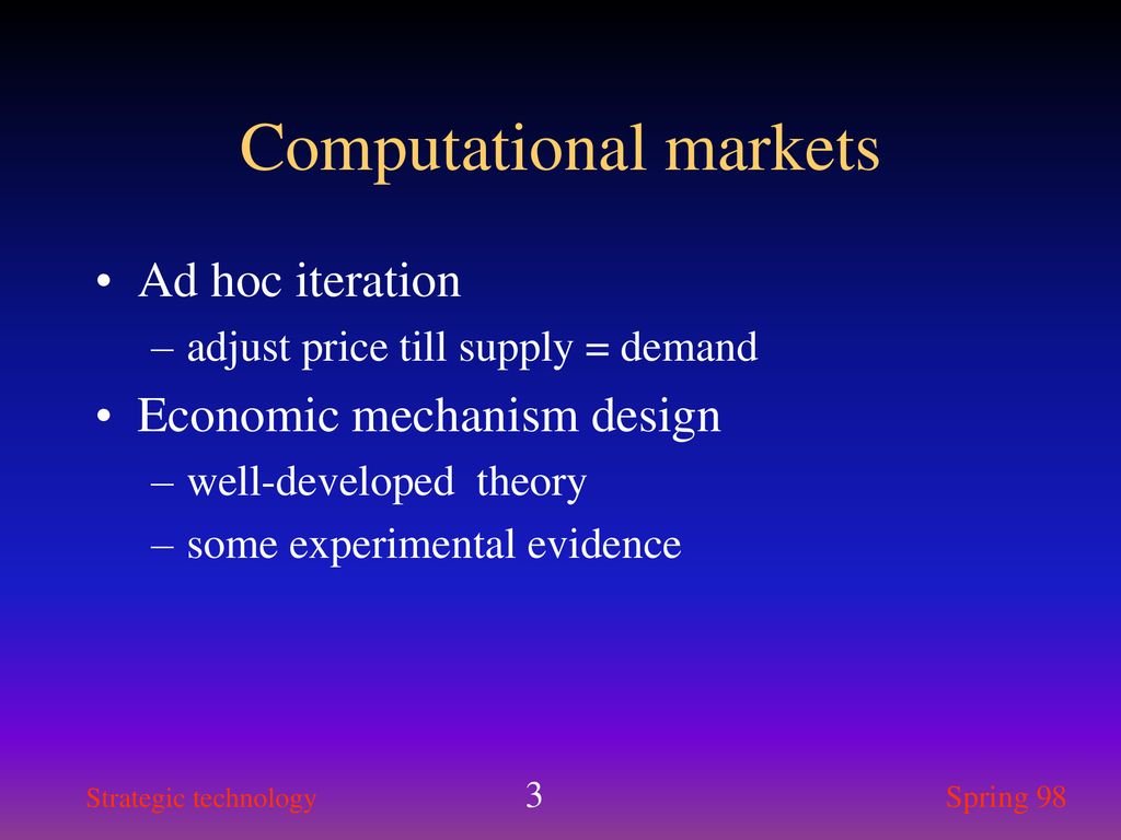 Economics and Computation