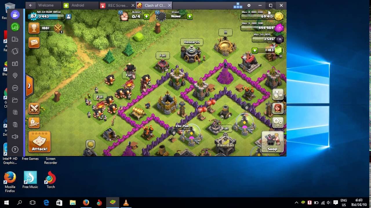 Play clash of clans on computer